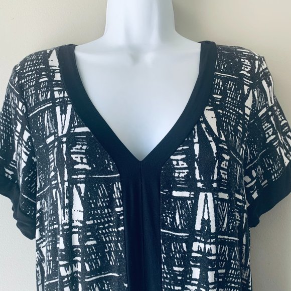 NICOLE MILLER black and white beach dress size L - Picture 5 of 8